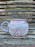 Coquette mug pink swirl