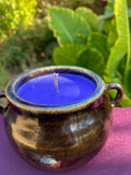 Blue ring of fire cauldron candle